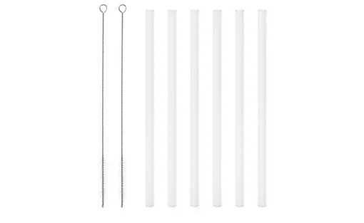 Peill+Putzler Glas-Trinkhalm-Set | transparent, gerade