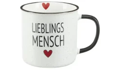 Peill+Putzler Kaffeebecher Lieblingsmensch | Weiß, Schwarz