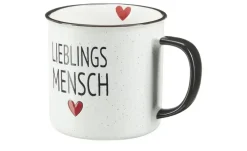 Peill+Putzler Kaffeebecher Lieblingsmensch | Weiß, Schwarz