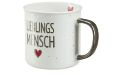 Peill+Putzler Kaffeebecher Lieblingsmensch | Weiß, Goldfarben
