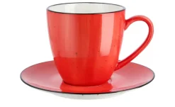 Peill+Putzler Kaffeetasse Genua | Rot, Weiß, Kaffeetasse