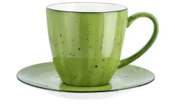 Peill+Putzler Kaffeeuntertasse Genua | Grün, Weiß, Kaffeeuntertasse