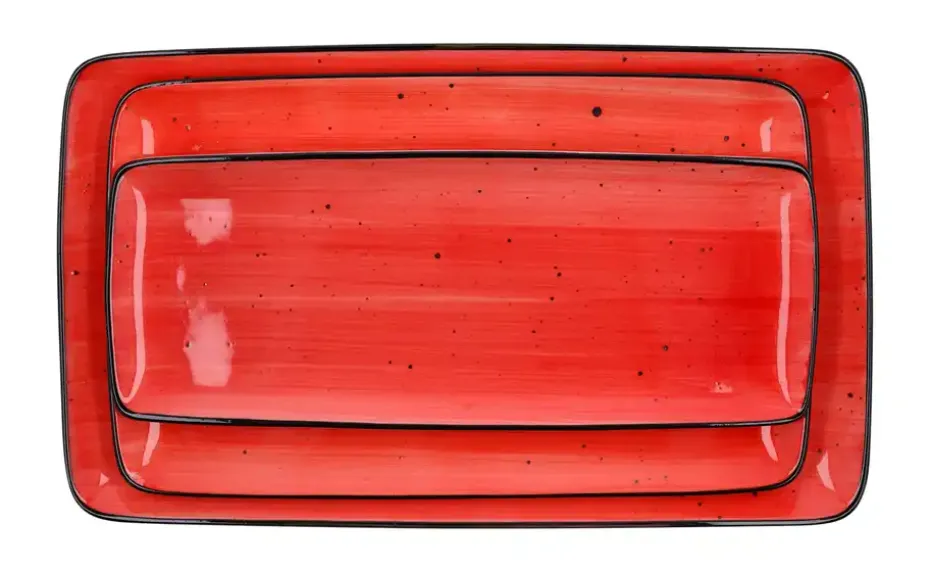 Peill+Putzler Platte S Genua | Rot, Weiß, Platte S