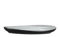 Peill+Putzler Servierplatte Como | Schwarz, matt, Grün, 41 cm