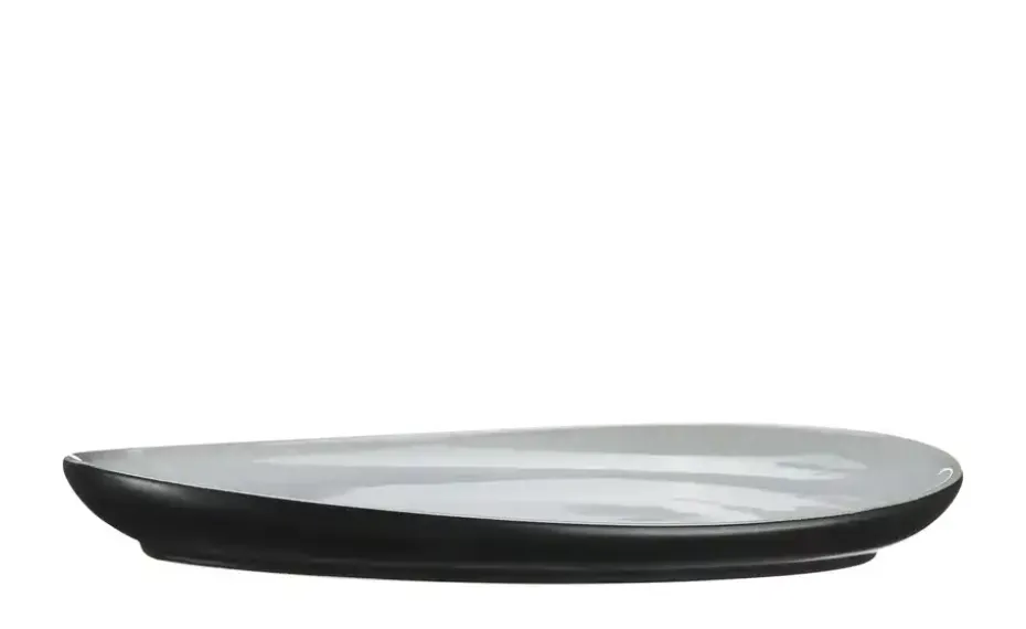 Peill+Putzler Servierplatte Como | Schwarz, matt, Grün, 41 cm