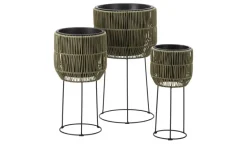 Pflanztopf auf Metallständer, 3er Set | Möbel Höffner