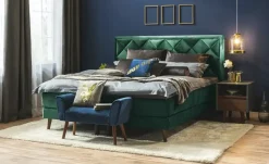 Playboy Boxspringbett Audrey | 140 cm, Petrol, Grün