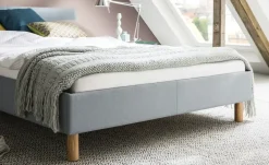 Polsterbett Eisblau Bromley | Eisblau, 120 cm | Höffner