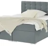 Polsterbett mit Bettkasten Cheshire | 140 cm, Dunkelgrau