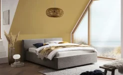 Polsterbett mit Bettkasten Colville | 140 cm, Taupe