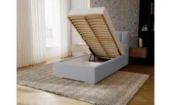 Polsterbett mit Stauraum Draven | 80x200 cm, Beige