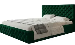 Polsterbett mit Stauraum Silfield | 120x200 cm, Grün