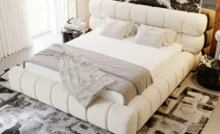 Polsterbett mit Stauraum Marlow | Beige, 120 cm