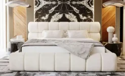 Polsterbett mit Stauraum Marlow | Beige, 120 cm