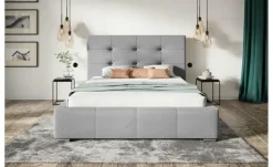 Polsterbett mit Stauraum Bristol | 120x200 cm, Grau