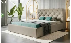 Polsterbett mit Stauraum Preston | 120x200 cm, Beige