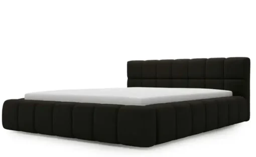Polsterbett mit Stauraum Alcester | Schwarz, 140 cm