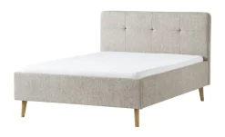 Polsterbett Netley | 140 cm, Taupe | Möbel Höffner