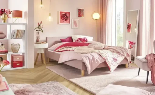 Polsterbett Rosa Bromley | Altrosa, 140 cm | Höffner
