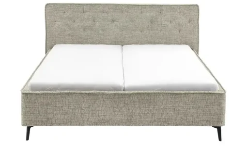 Polsterbettgestell Alicante | Toffeebraun, 140 cm
