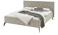 Polsterbettgestell Alicante | Toffeebraun, 140 cm