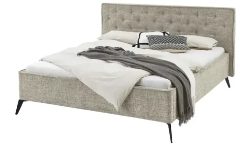 Polsterbettgestell Alicante | Toffeebraun, 140 cm