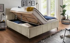Polsterbettgestell Lizzano | Beige, 160 cm | Höffner