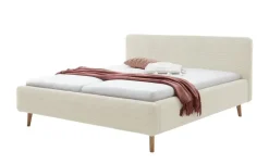 Polsterbettgestell mit Cordbezug Mattis | Beige, Cordstoff