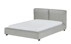 Polsterbettgestell Waltham | Silbergrau, 140 cm