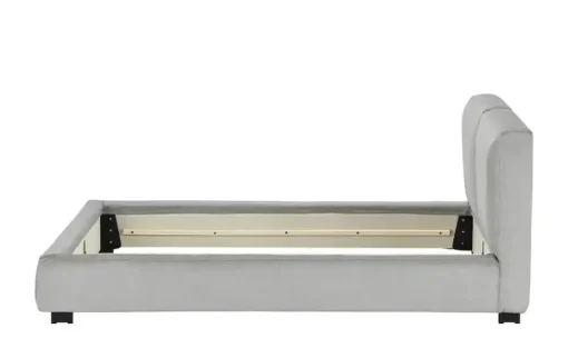 Polsterbettgestell Waltham | Silbergrau, 140 cm