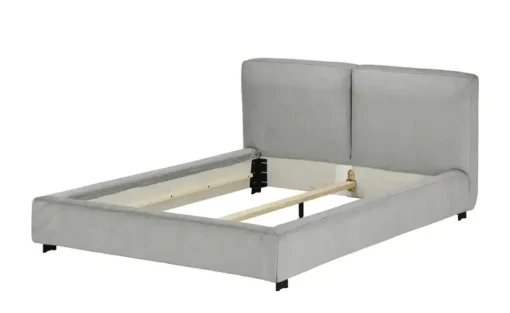 Polsterbettgestell Waltham | Silbergrau, 140 cm