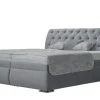 Polsterdoppelbett Derby | Silbergrau, Hellgrau