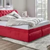 Polsterdoppelbett Derby | Rot | Möbel Höffner