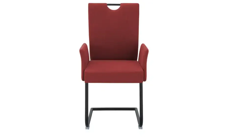 Polsterschwingstuhl 3061 | Bordeauxrot, Griff, Armlehne