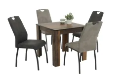 Polsterschwingstuhl 2er-Set Elion | Grau, antik, 2er Set