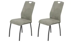 Polsterschwingstuhl 2er-Set Elion | Grau, antik, 2er Set