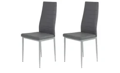 Polsterschwingstuhl 2er-Set Walton | Grau, 2er Set