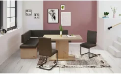 Polsterschwingstuhl 2er-Set Kiril | Braun, 2er Set