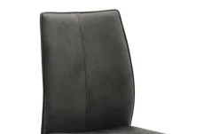 Polsterstuhl Capri | Anthrazit, Schwingstuhlgestell