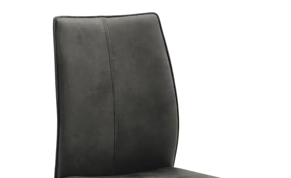 Polsterstuhl Capri | Anthrazit, Schwingstuhlgestell