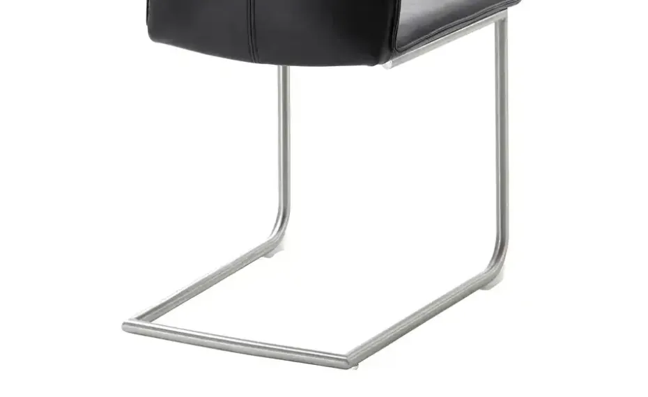 Polsterstuhl Capri | Dunkelgrau, Schwingstuhlgestell