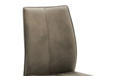 Polsterstuhl Capri | Grau, Schwingstuhlgestell