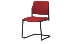 Polsterstuhl  2er Set MyPlano | Rot, Schwingstuhlgestell