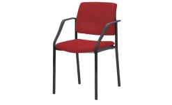 Polsterstuhl  2er Set MyPlano | Rot, 4-Fußgestell