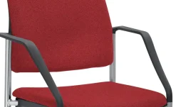 Polsterstuhl  2er Set MyPlano | Rot, Schwingstuhlgestell