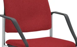 Polsterstuhl  2er Set MyPlano | Rot, 4-Fußgestell