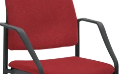 Polsterstuhl  2er Set MyPlano | Rot, Schwingstuhlgestell