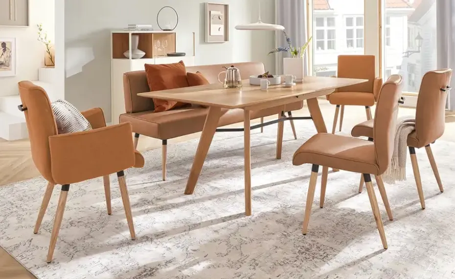 Polsterstuhl mit Griff 4402 | Toffeebraun | Höffner