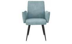 Polsterstuhl  mit Griff 4402 | Hellblau, Griff, Armlehne