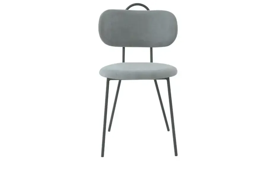Polsterstuhl mit Griff Ludwig | Taubengrau | Höffner